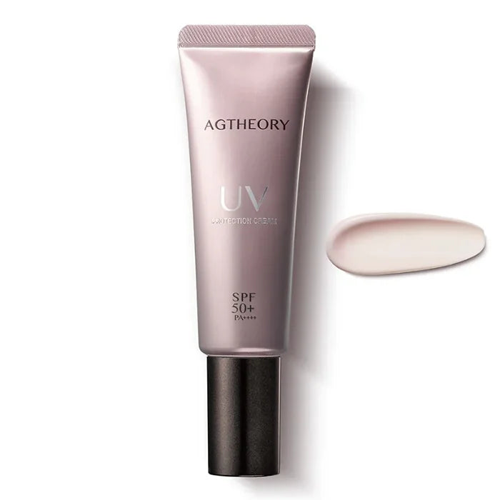 AGTHEORY UV Protection Cream is a skincare-based sunscreen and makeup base formulated with an “esthetic touch.”