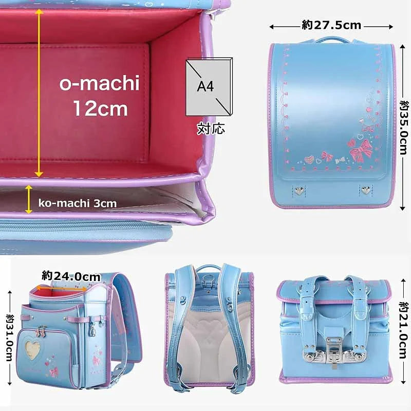 Coulomb School Bag for Girls – Pale Blue