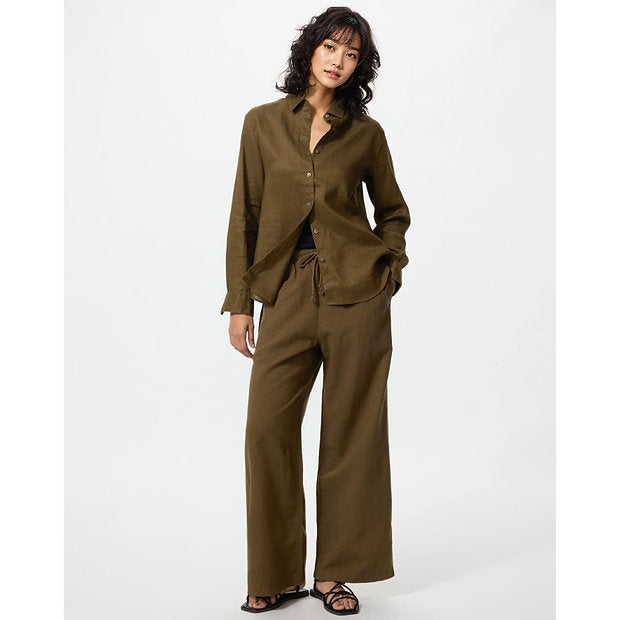 U Linen Blend Easy Pants 473791/482246 Japan best brand