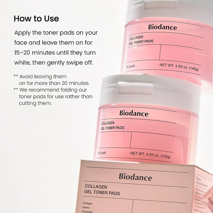 BioDance Collagen Gel Toner Pads (60 Sheets)