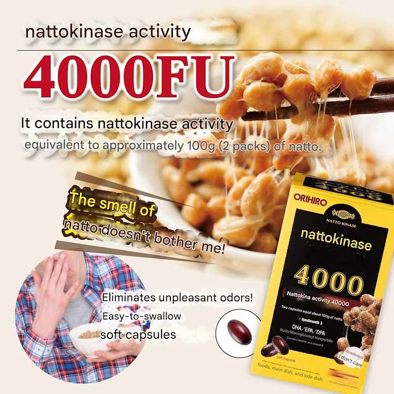 Orihiro Nattokinase 4000 – 60 Soft Capsules