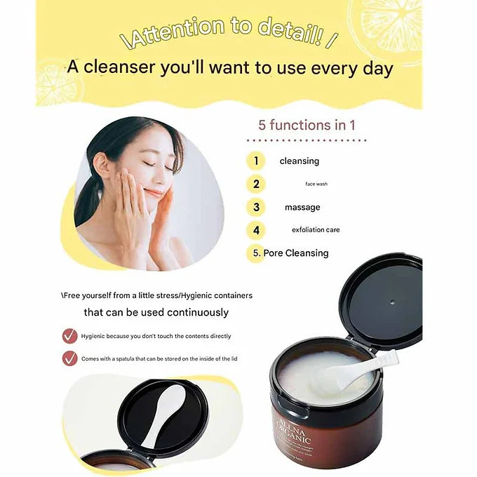 ALLNA ORGANIC Cleansing Balm – Vitamin C + Ceramide Formula, Pore Care