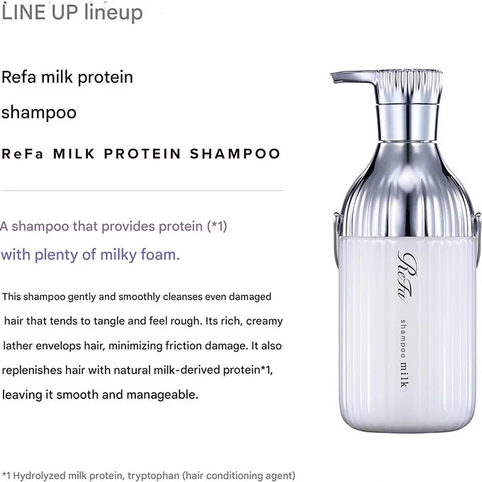 ReFa MILK PROTEIN Shampoo & Treatment Set (White)