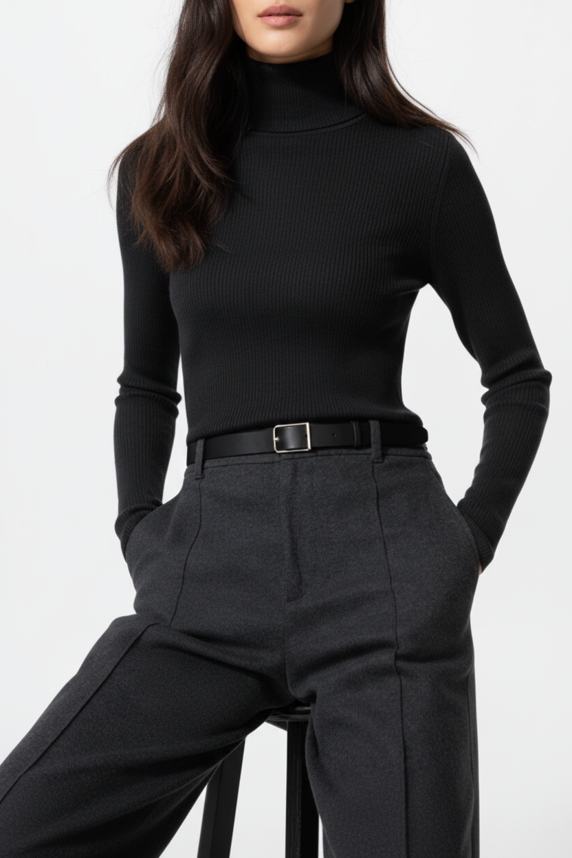 U Merino Ribbed Turtleneck Sweater 469426 Japan best brand