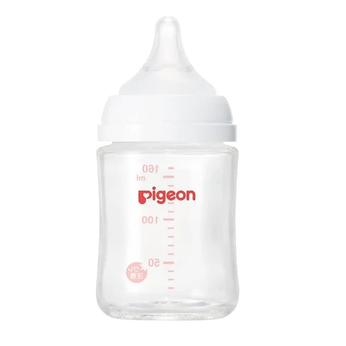 Pigeon Heat-Resistant Glass Nursing Bottle & Nipple – 5.4 fl oz (160 ml)