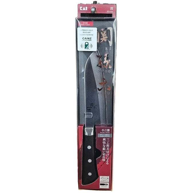 Japanese Kitchen Knife - Seki Magoroku Akane Santoku 165mm