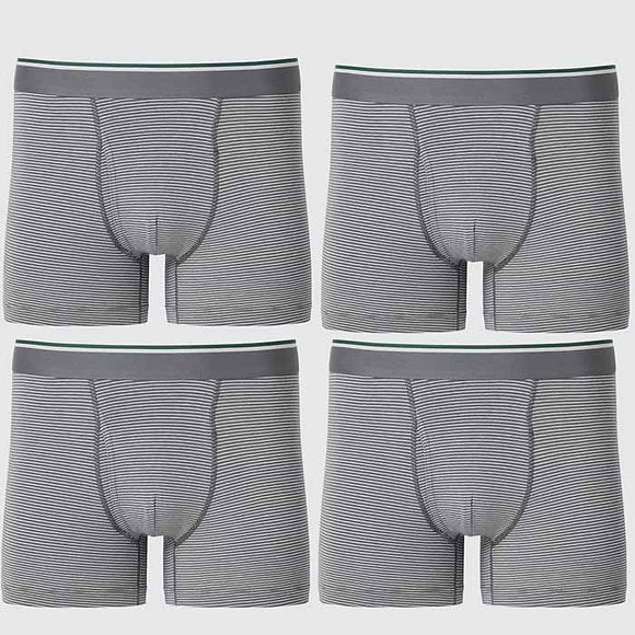 U Cotton Boxer Briefs (With Front Opening) 479497 Japan best brand