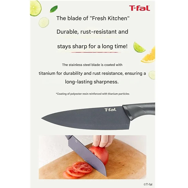 Tefal Gyuto Knife K13403 – Titanium Reinforced Coating  5.9 inches / 15 cm