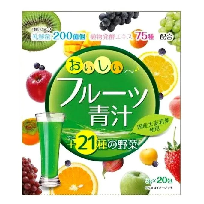 Yuwa Fruit Aojiru - Fruit Aoziru with Lactic Acid Bacteria, 75 Species of Fermen