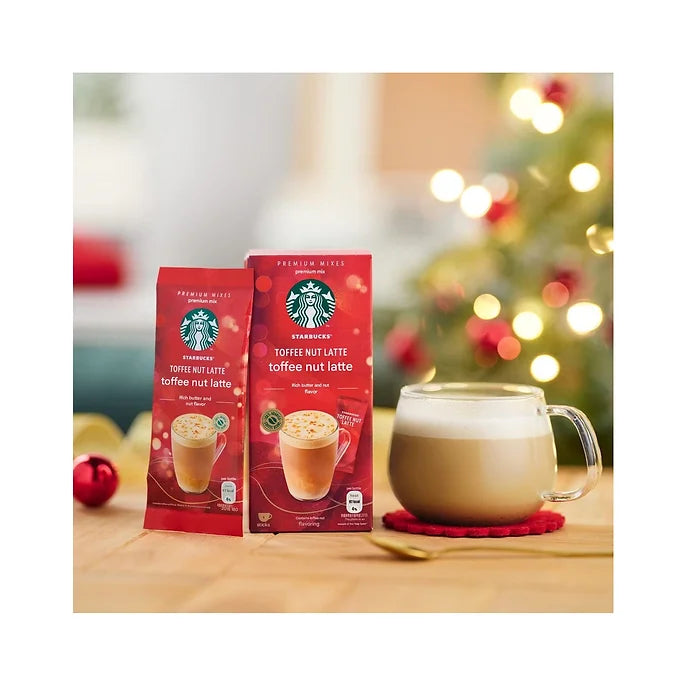 Starbucks Nestle Premium Mix Toffy Nut Latte, Instant (Stick), 4P x 3 Boxes