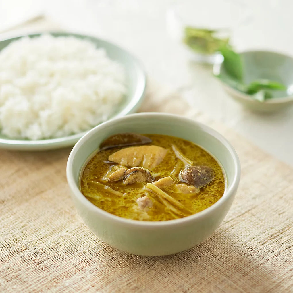 MUJI Global Curry Selection – Prawn Moily, Massaman, Yellow, Green & Mild Pork C