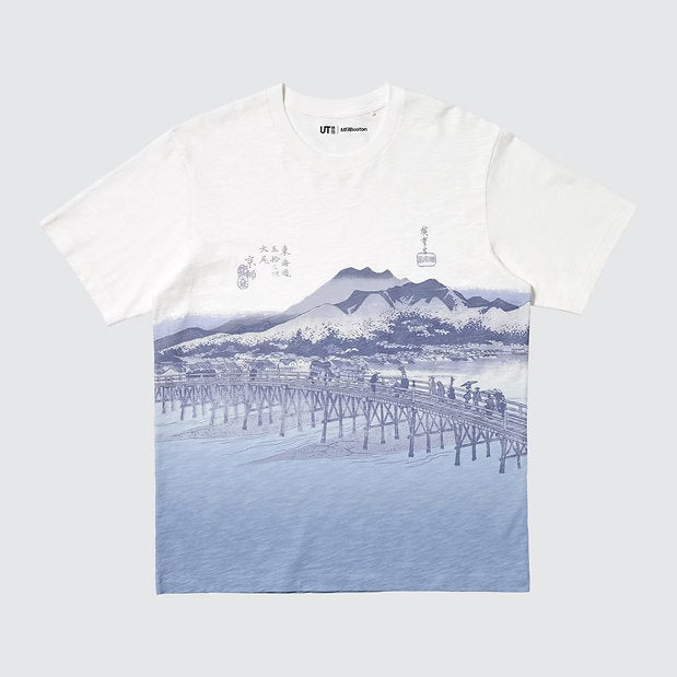 U Ukiyo-e Blue UT 485077 Japan best brand Uniqlo