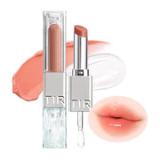TIRTIR Melting Glow Dual Lip Balm + Plumper is a 2-in-1 lip essential that combines nourishing color balm with a volumizing plumper.