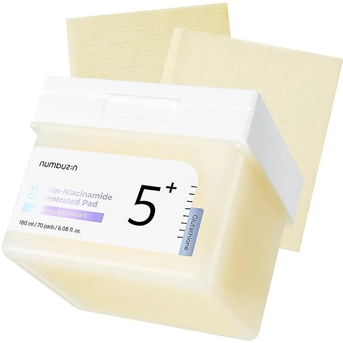 Numbuzin No.5 Shiratama Glutathione C Film Pad — 70 Sheets / 180 ml