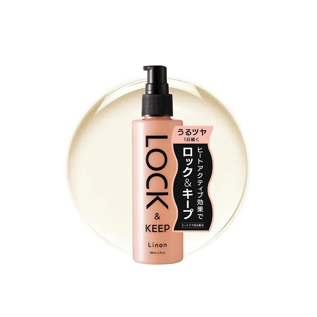 Linon Lock & Keep Heat Styling Oil – White Floral (100 ml)Linon Lock & Keep Heat Styling Oil is a heat-activated hair oil designed to lock in curls and straight styles while protecting hair from heat damage.