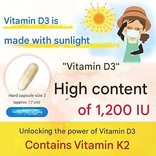 Naturich Vitamin D3 + K2 with 21 Probiotic Strains – 30 Capsules (30-Day Supply)