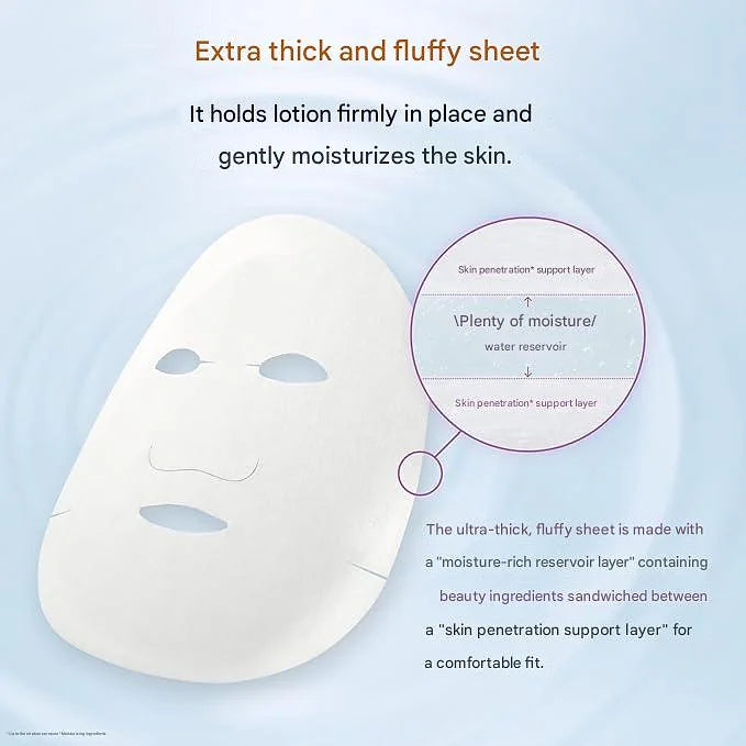 Premium LuLuLun Osmanthus Scent Face Pack – 7 Sheets × 3 Bags