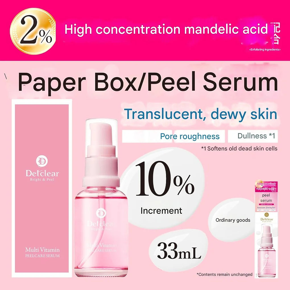 DET Clear Bright & Peel Peel Serum, 1.1 fl oz (33 ml)