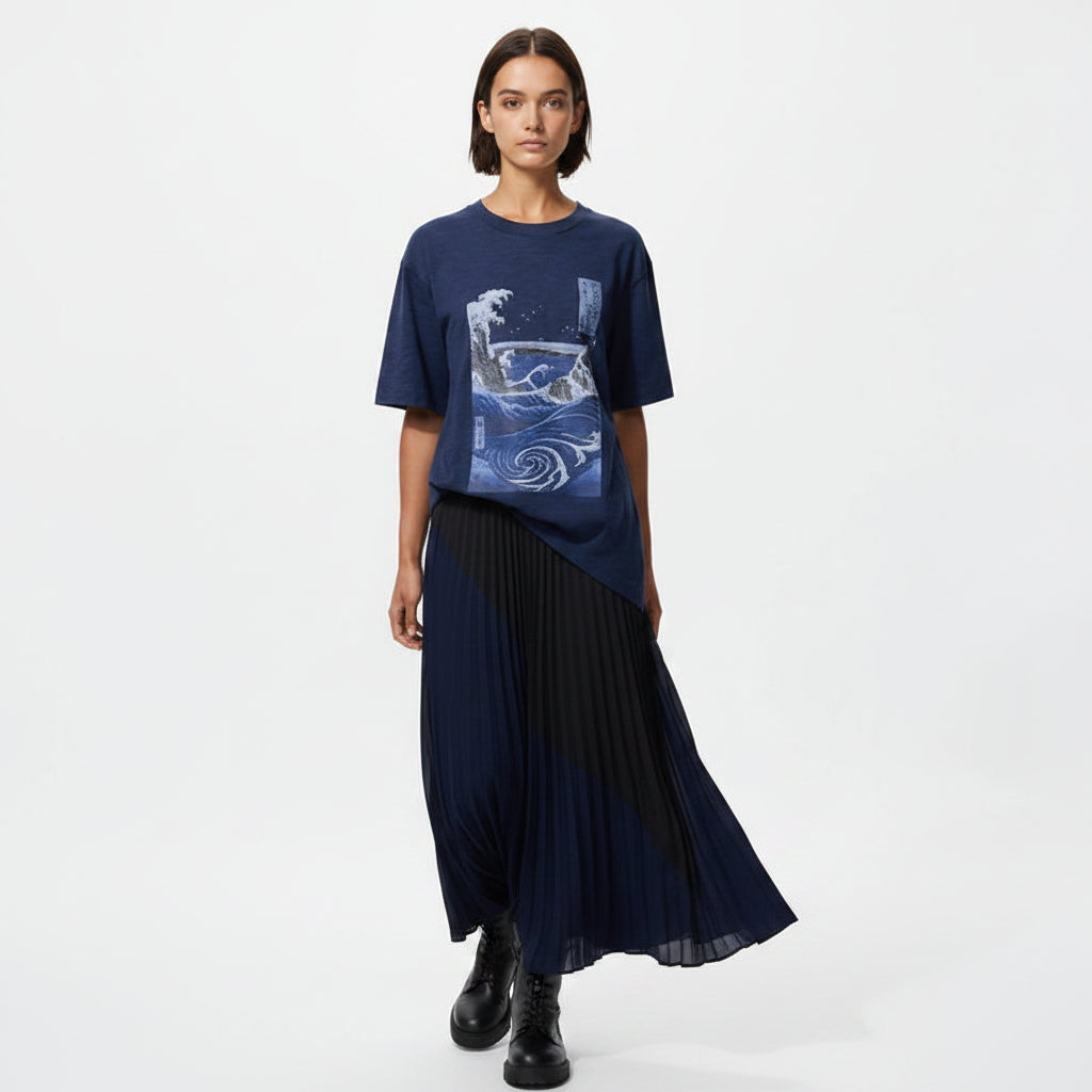 U Ukiyo-e Blue UT 485073 Japan best brand