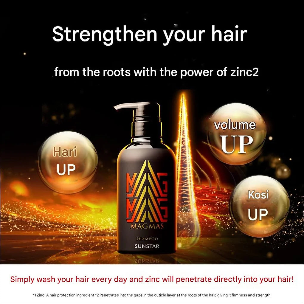 Sunstar MAGMAS Zinc Introduction Shampoo Volume Up & Scalp Care Men's