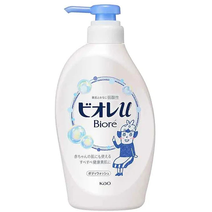 Biore U Plain Body Wash Pump 480ml – Orchid Scent