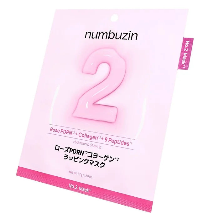 Numbuzin No.2 Rose PDRN Collagen Wrapping Mask (4 Sheets)