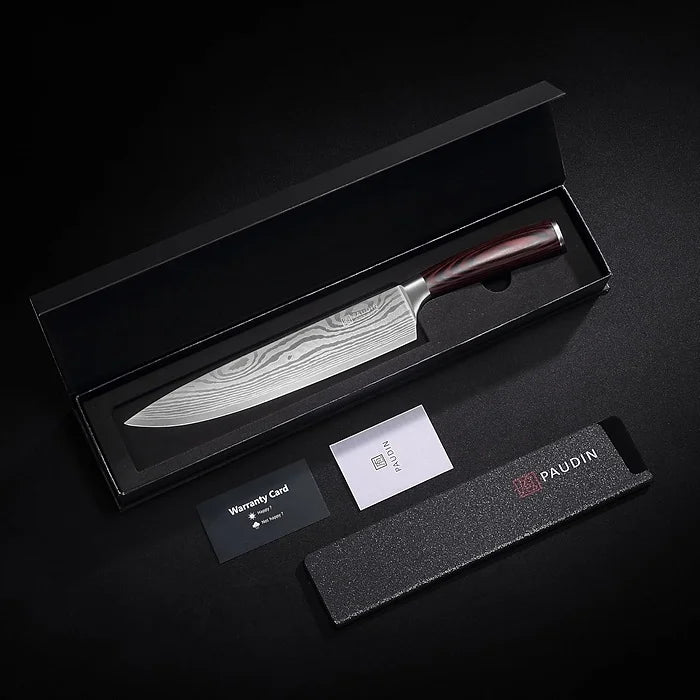 PAUDIN Gyuto Knife – 200 mm Chef Knife with Sheath