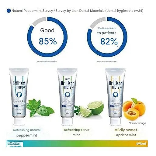 Lion Dental Material Paste Whitening Brilliant More Double (3.2 oz) (90 g)