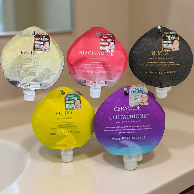 MOIST JELLY ESSENCE Set (5 Types) – Ultimate Skin Hydration & Care