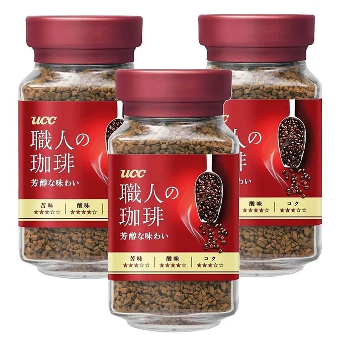 UCC Artisan Instant Coffee – Mellow Taste – 90g x 12 Jars