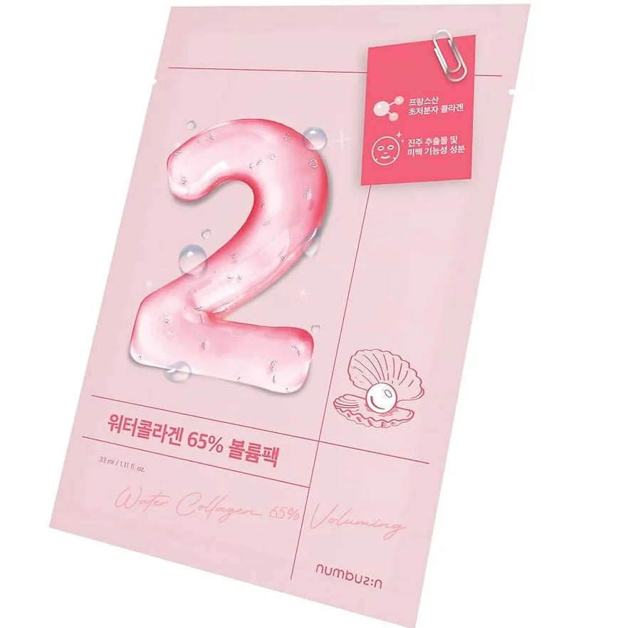 The numbuzin No.2 Moisturizing 65% Collagen Sheet Mask is a luxurious, serum-infused face mask designed to deliver deep hydration and restore elasticity to the skin.