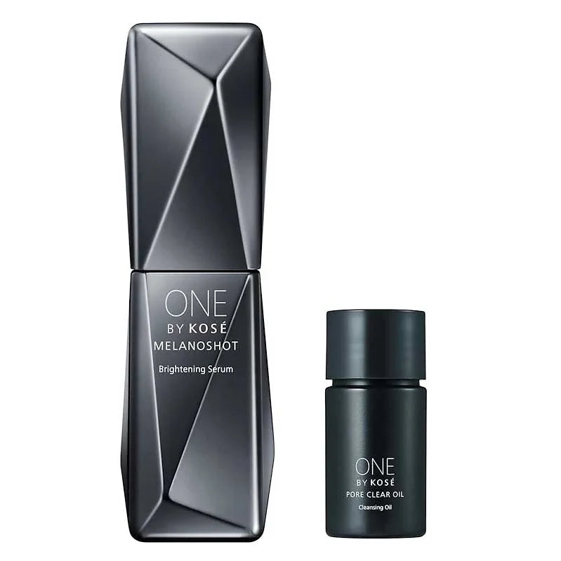 ONE BY KOSE Melano Shot W Limited Kit | Whitening Serum + Bonus Cleansing Oil