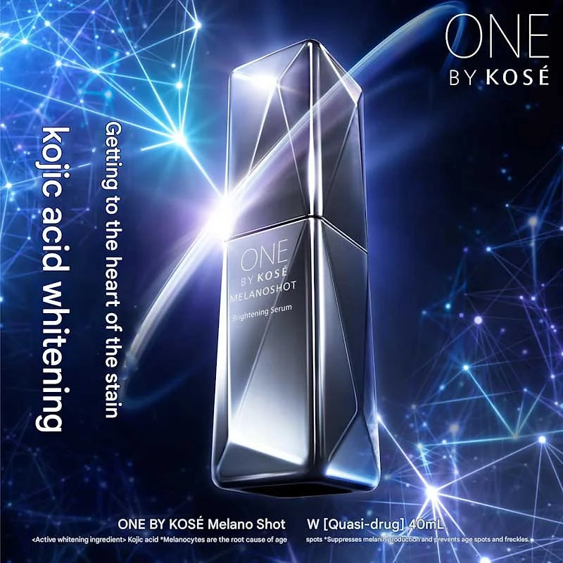 ONE BY KOSE Melano Shot W Limited Kit | Whitening Serum + Bonus Cleansing Oil