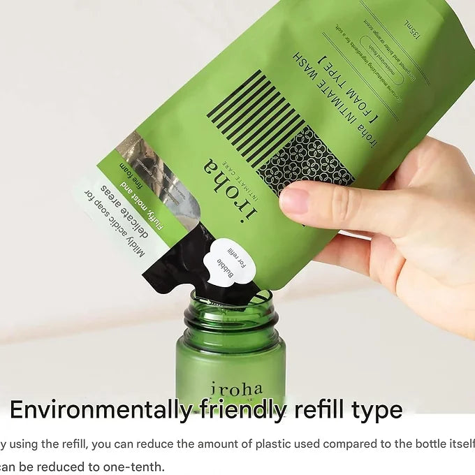 Iroha Intimate Wash Foam Type Refill, Foam Type, 4.5 fl oz (135 ml)