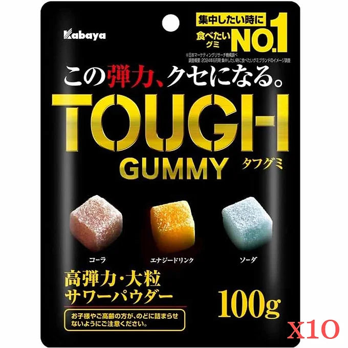 Kabaya Tough Gummy – Assorted Flavors (10 Packs)