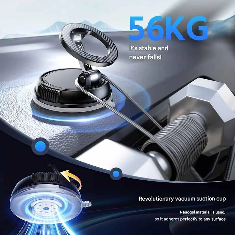 ANDERY Magnetic Car Phone Holder with Vacuum Suction Cup