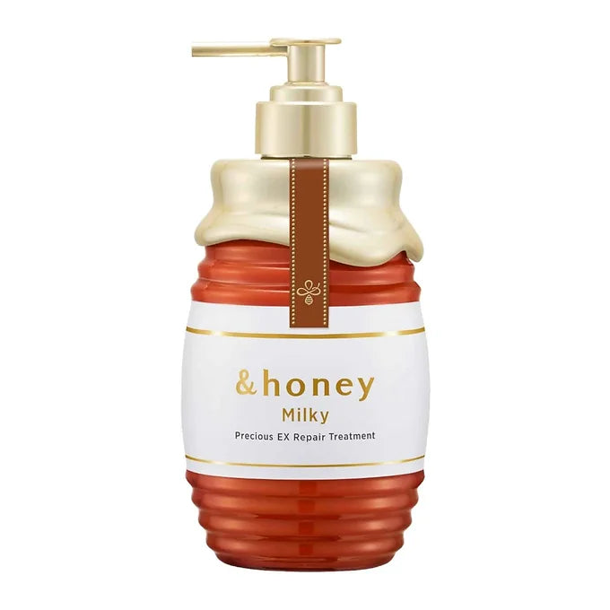 &Honey Milky Precious EX Repair Treatment, 500g – Advanced Damage Repair and Moi