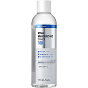 WELLAGE Real Hyaluronic Toner is a hydrating facial toner designed as the first step after cleansing.