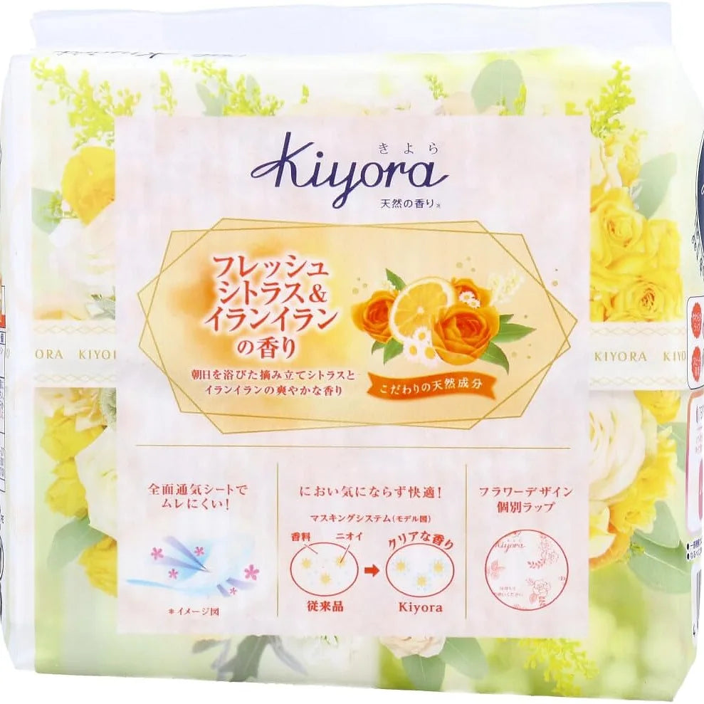 Sofy Kiyora Panty Liners, Ylang-Ylang & Citrus Scent – 72 Sheets × 3 Packs