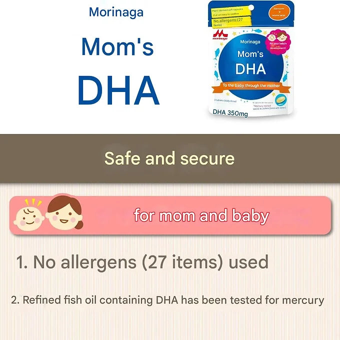 Morinaga Mom's DHA 90 Capsules (Approx. 30 Day Supply), Pregnancy to Nursing