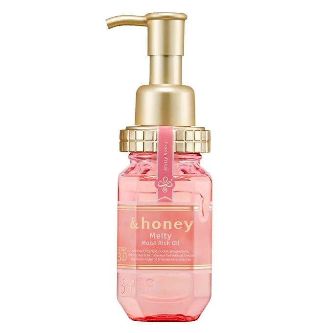 &honey Melty Moist Rich Hair Oil 3.0, 3.4 fl oz (100 ml) – For Wavy & Glossy Hai