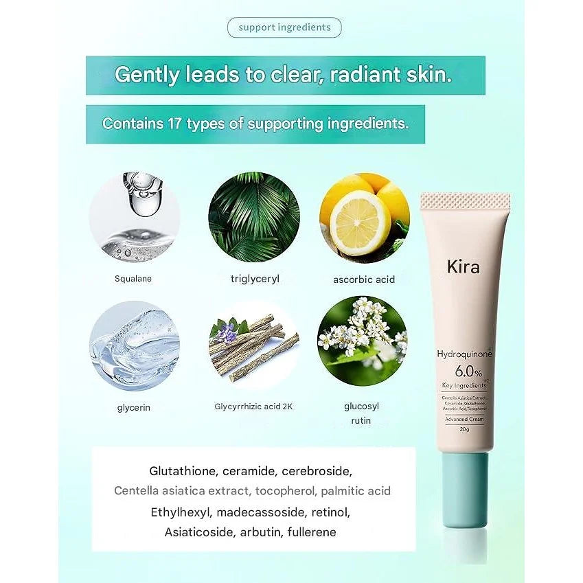 Qiera Hydroquinone 6% Cream – 20 g (0.7 oz)
