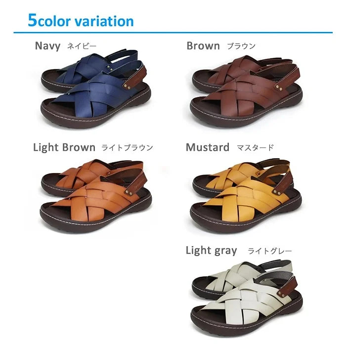 RegettaCanoe CJNT-1000 Hand-Dyed Woven-Stitch Flat Sandal — Women
