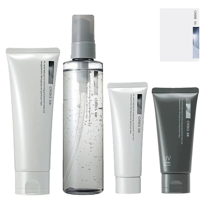 The Orbis Mr. Skin Care 3-Step + UV Set is a complete men’s skincare routine designed to cleanse, hydrate, and protect your skin from environmental stressors and UV damage.