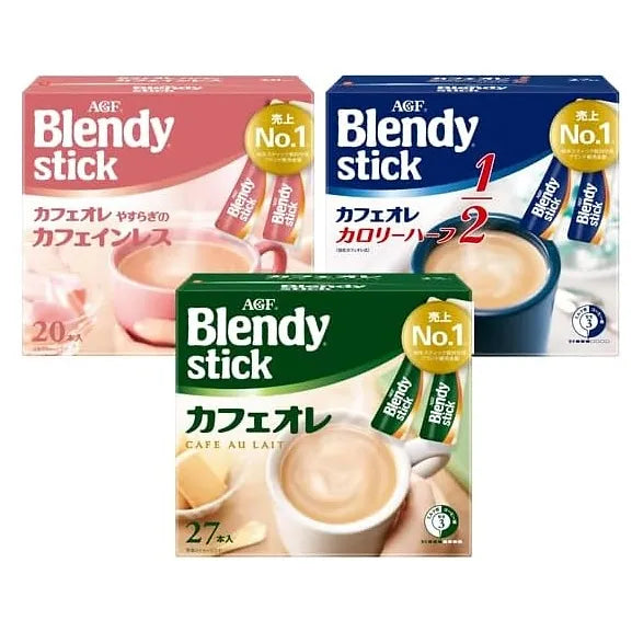AGF Blendy Stick Café au Lait – Calorie Half (27 Sticks)