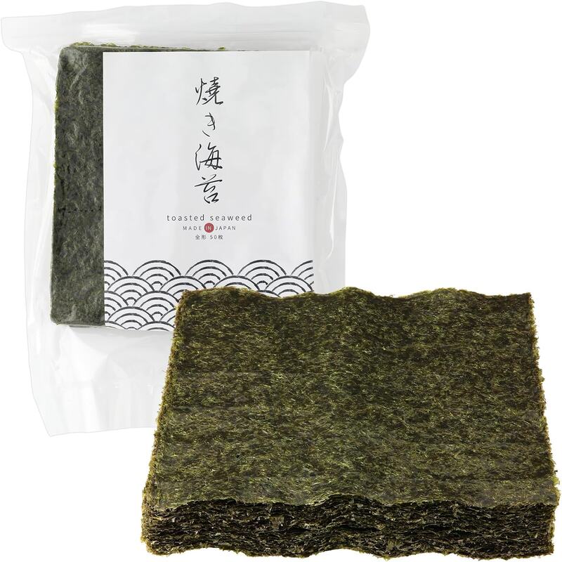 Japanese Roasted Seaweed – 50 Full-Size Sheets