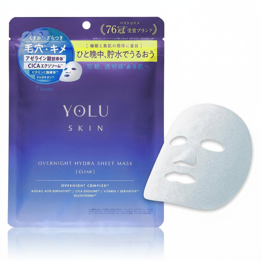 YOLU Skin Overnight Hydration Sheet Mask Clear