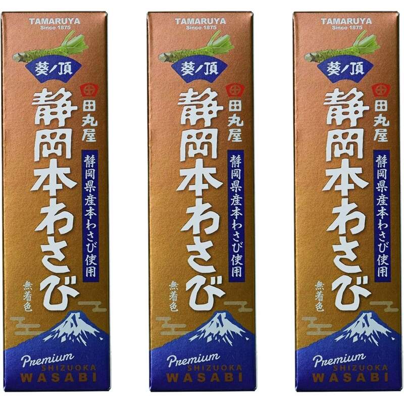 Tamaruya Premium Wasabi Paste from Shizuoka – 42 g × 3 Tubes