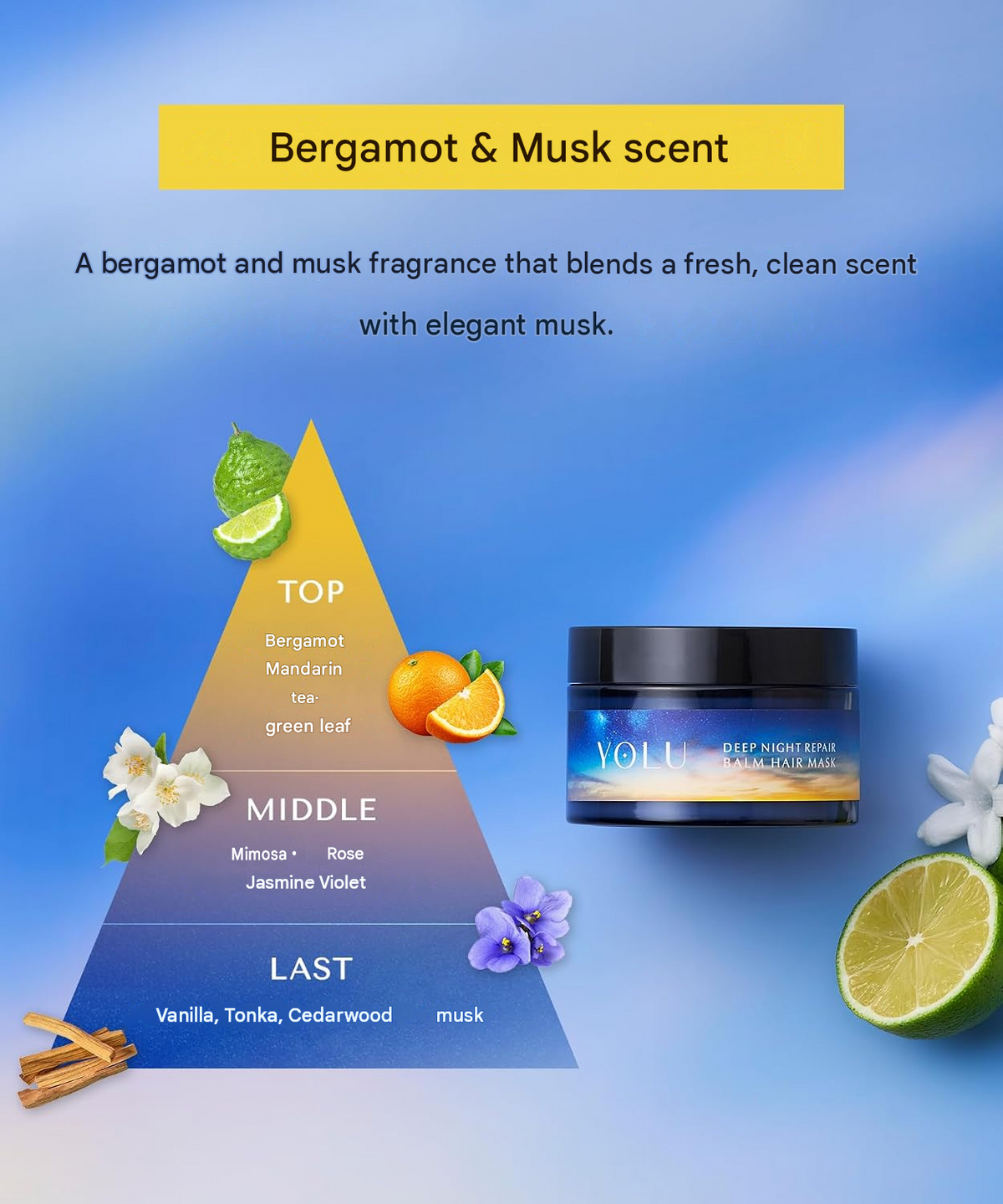 YOLU Deep Night Repair Hair Mask – Melon & Jasmine Fragrance 145g