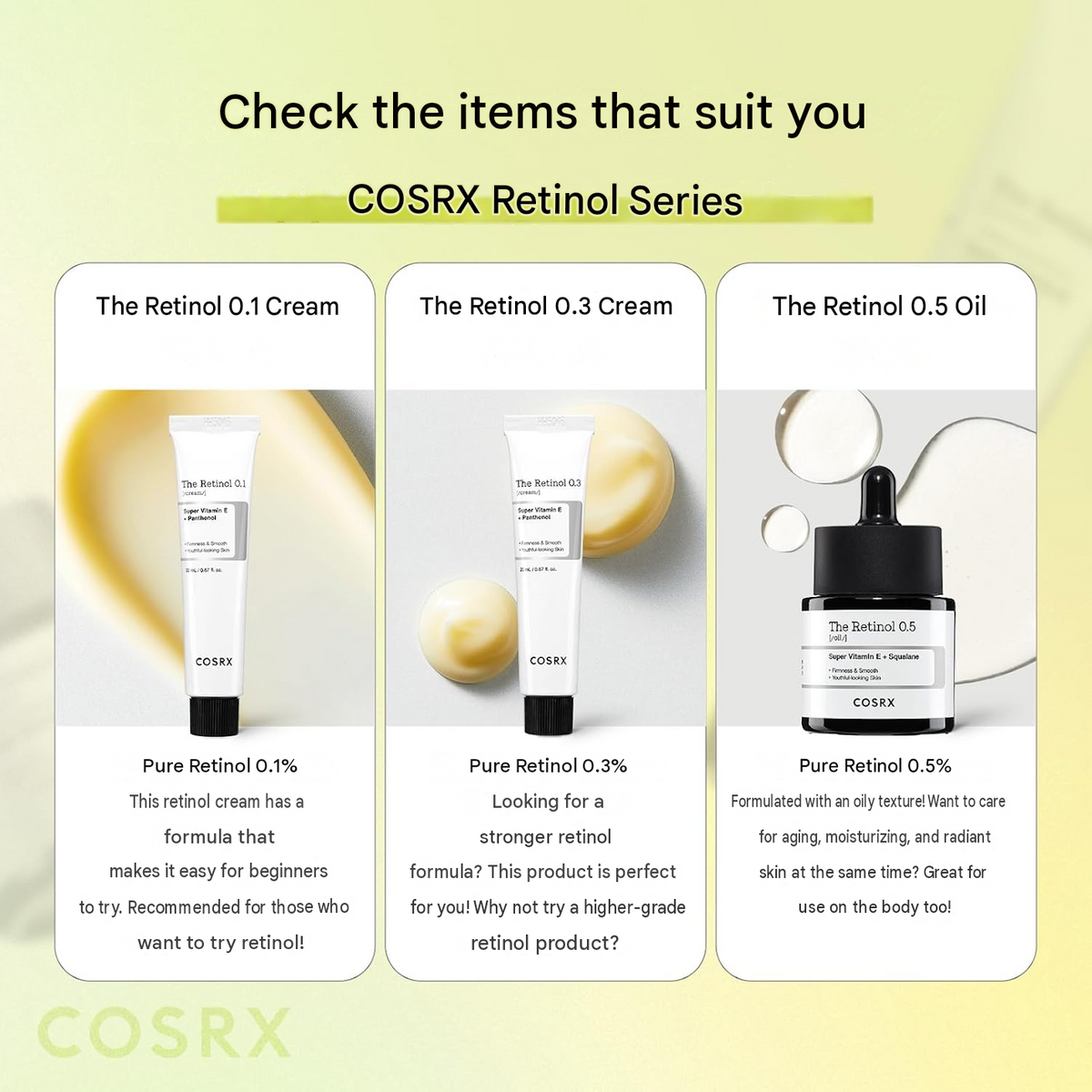 COSRX Pure Retinol 0.1 Cream, 0.7 fl oz (20 mL)